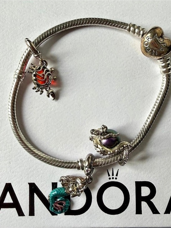 Pandora Jewelry - PANDORA Disney The Little Mermaid Ariel Dangle Charm Bracelet Silver